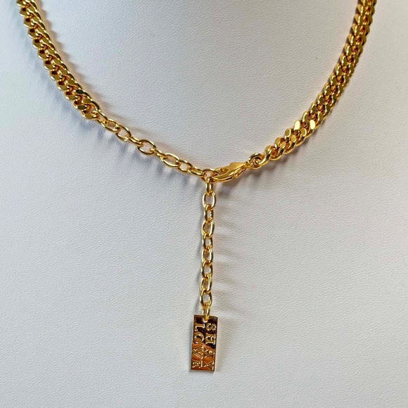 LARGE 1 ½ in.  GENUINE CRYSTAL NECKLACE, by SHAY LOWE, AURORA BOREALIS COLOUR, - Picture 5 of 7